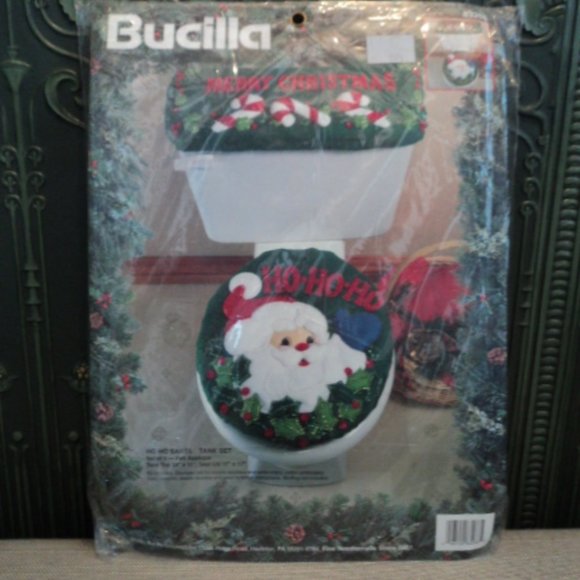 Bucilla craft felt kit "Ho Ho Santa" tank set - Picture 1 of 5